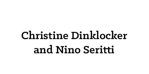 Christine Dinklocker and Nino Seritti