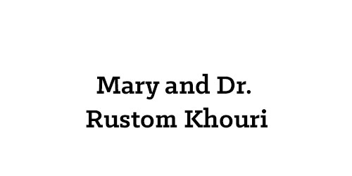 Mary and Dr. Rustom Khouri
