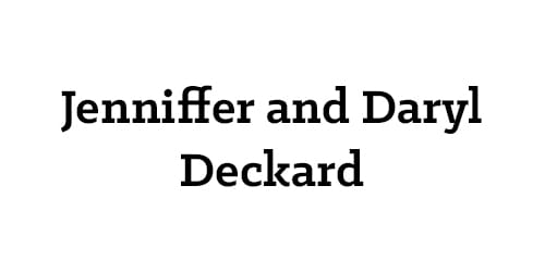 Jenniffer and Daryl Deckard