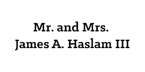 Mr. and Mrs. James A. Haslam III