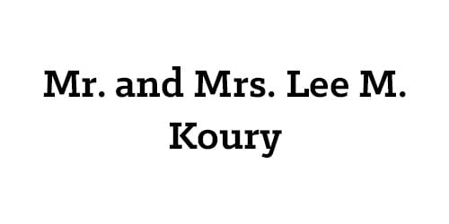 Mr. and Mrs. Lee M. Koury