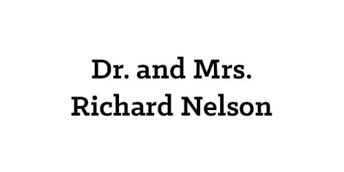 Dr. and Mrs. Richard Nelson