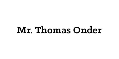 Mr. Thomas Onder