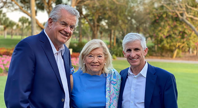 Ernie and Patti Novak with Dan Simon, MD